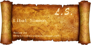 Libal Simeon névjegykártya